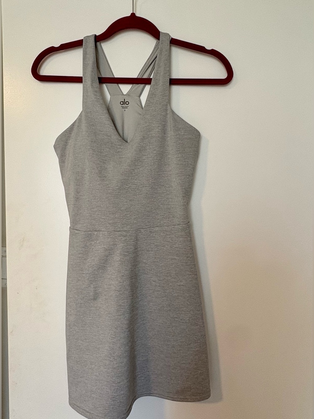 Alo tennis/a line dress with built in shorts